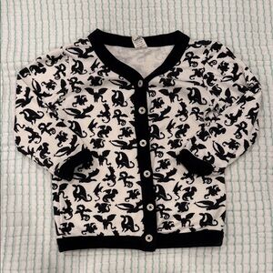 Kate Quinn Cotton Dragons Button Front Cardigan